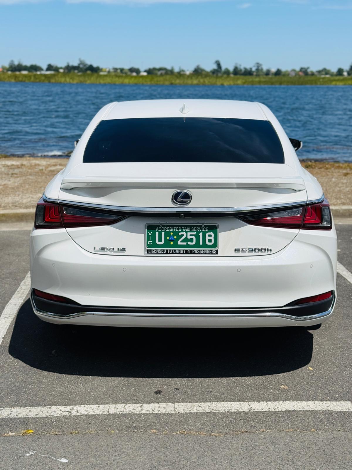 Rear view with VIC accredited taxi plate